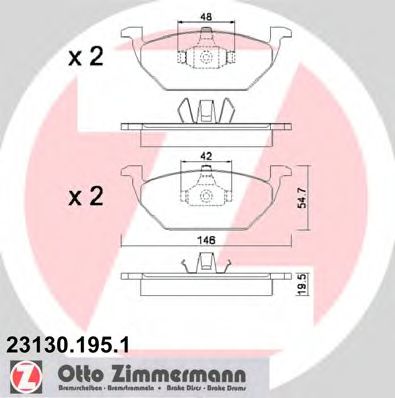 Otto zimmermann тормозные колодки