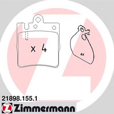 Тормозные колодки Otto Zimmermann 21898.155.1
