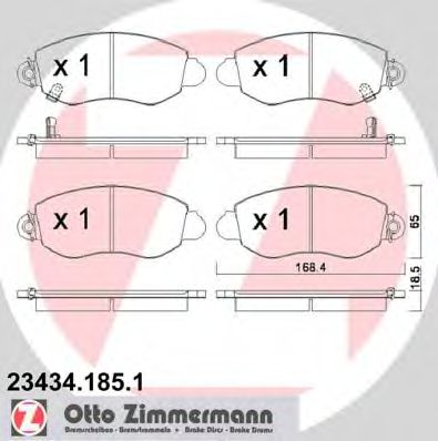 Тормозные колодки Otto Zimmermann 23434.185.1