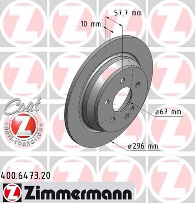 Тормозной диск Otto Zimmermann 400.6473.20