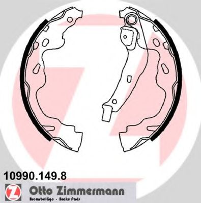 Тормозные колодки барабанные Otto Zimmermann 10990.149.8