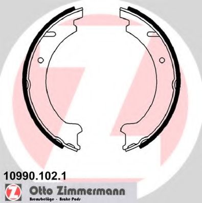 Тормозные колодки барабанные Otto Zimmermann 10990.102.1