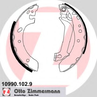 Тормозные колодки барабанные Otto Zimmermann 10990.102.9