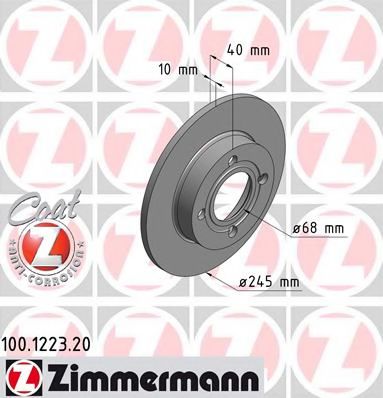 Тормозной диск Otto Zimmermann 100.1223.20