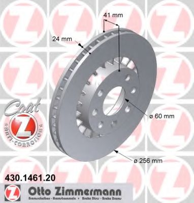 Тормозной диск Otto Zimmermann 430.1461.20