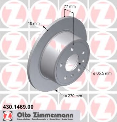 Тормозной диск Otto Zimmermann 430.1469.00