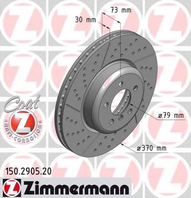 Тормозной диск Otto Zimmermann 150.2905.20