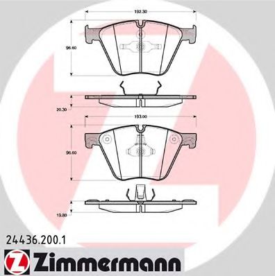 Тормозные колодки Otto Zimmermann 24436.200.1
