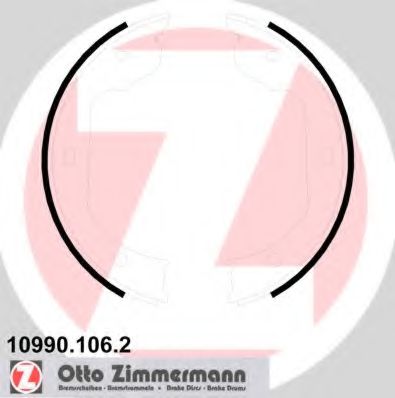 Тормозные колодки барабанные Otto Zimmermann 10990.106.2