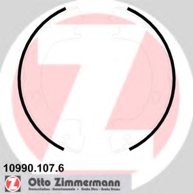 Тормозные колодки барабанные Otto Zimmermann 10990.107.6