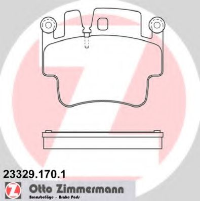 Тормозные колодки Otto Zimmermann 23329.170.1