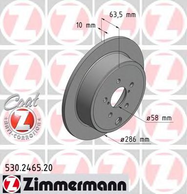 Тормозной диск Otto Zimmermann 530.2465.20