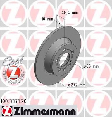 Тормозной диск Otto Zimmermann 100.3371.20