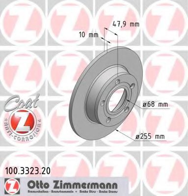 Тормозной диск Otto Zimmermann 100.3323.20