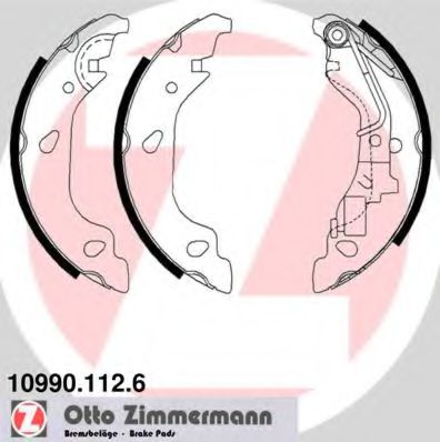 Тормозные колодки барабанные Otto Zimmermann 10990.112.6