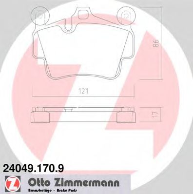 Тормозные колодки Otto Zimmermann 24049.170.9