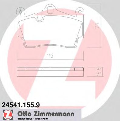 Тормозные колодки Otto Zimmermann 24541.155.9