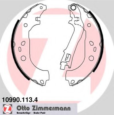 Тормозные колодки барабанные Otto Zimmermann 10990.113.4