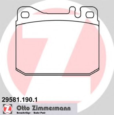 Тормозные колодки Otto Zimmermann 29581.190.1
