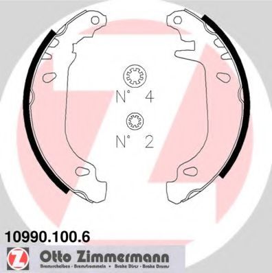 Тормозные колодки барабанные Otto Zimmermann 10990.100.6