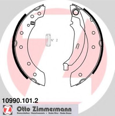 Тормозные колодки барабанные Otto Zimmermann 10990.101.2