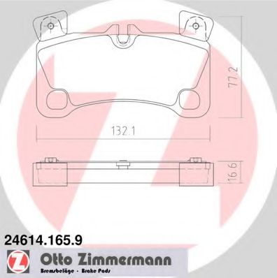 Тормозные колодки Otto Zimmermann 24614.165.9