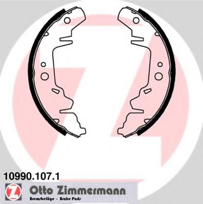 Тормозные колодки барабанные Otto Zimmermann 10990.107.1