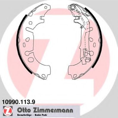 Тормозные колодки барабанные Otto Zimmermann 10990.113.9