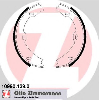 Тормозные колодки барабанные Otto Zimmermann 10990.129.0