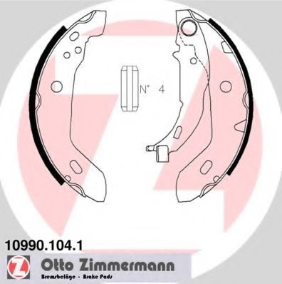 Тормозные колодки барабанные Otto Zimmermann 10990.104.1
