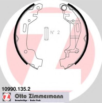 Тормозные колодки барабанные Otto Zimmermann 10990.135.2