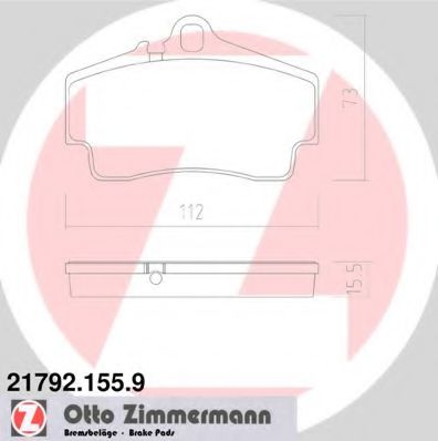 Тормозные колодки Otto Zimmermann 21792.155.9