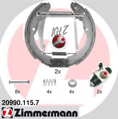 Тормозные колодки барабанные Otto Zimmermann 20990.115.7
