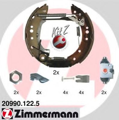 Тормозные колодки барабанные Otto Zimmermann 20990.122.5