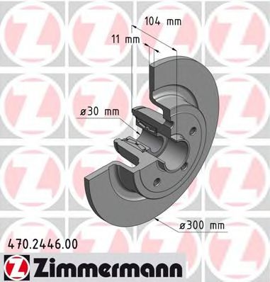 Тормозной диск Otto Zimmermann 470.2446.00
