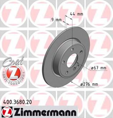Тормозной диск Otto Zimmermann 400.3680.20