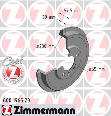 Тормозной барабан Otto Zimmermann 600.1965.20