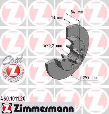 Тормозной диск Otto Zimmermann 460.1011.20
