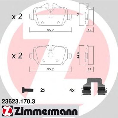 Тормозные колодки Otto Zimmermann 23623.170.3