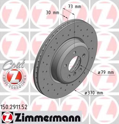 Тормозной диск Otto Zimmermann 150.2911.52