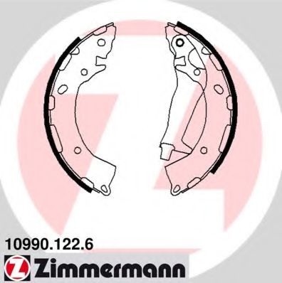 Тормозные колодки барабанные Otto Zimmermann 10990.122.6