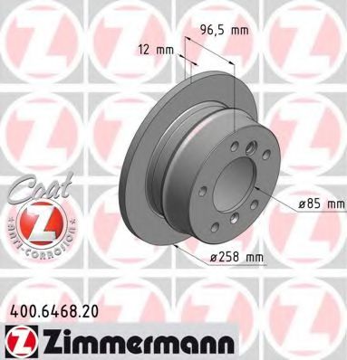 Тормозной диск Otto Zimmermann 400.6468.20