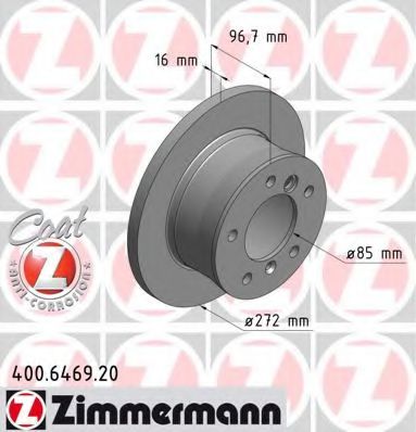 Тормозной диск Otto Zimmermann 400.6469.20
