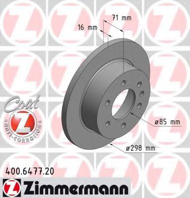 Тормозной диск Otto Zimmermann 400.6477.20