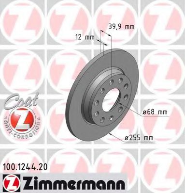 Тормозной диск Otto Zimmermann 100.1244.20