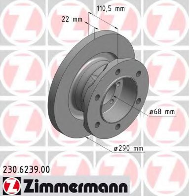 Тормозной диск Otto Zimmermann 230.6239.00