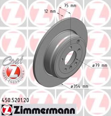 Тормозной диск Otto Zimmermann 450.5201.20