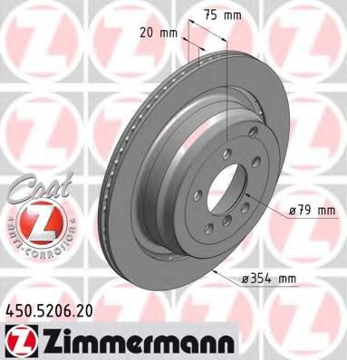 Тормозной диск Otto Zimmermann 450.5206.20