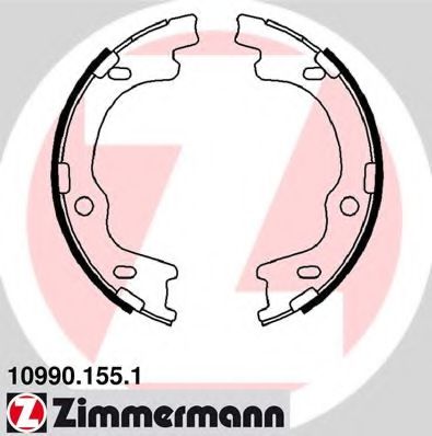 Тормозные колодки барабанные Otto Zimmermann 10990.155.1
