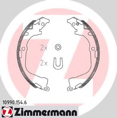 Тормозные колодки барабанные Otto Zimmermann 10990.154.6